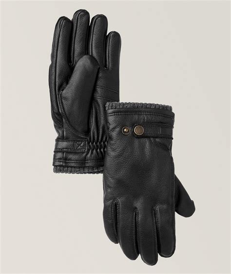 harry rosen men's leather gloves